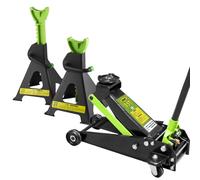 Cric crick sollevatore idraulico da 3.5 Ton + coppia cavalletti da 3Ton Per Auto