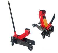 Crick Sollevatore idraulito Cric da 3 Tonnellate per Auto Martinetto Elavatore idraulico 3 Ton Cric Idraulico a Carrello Alzata Min 145mm Alzata Max 465mm con Ruote Bidirezionali