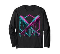 Cricket Drip for Boys Drippy Design Youth Boys Cricket Maglia a Manica