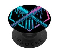 Cricket Drip For Boys Drippy Design Youth Boys Cricket PopSockets PopGrip Adesivo