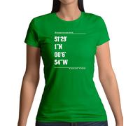 Cricket Ground Coordinates The Oval T-Shirt Donna Ashes England Player