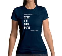 Cricket Ground Coordinates The Oval T-Shirt Donna Ashes England Player