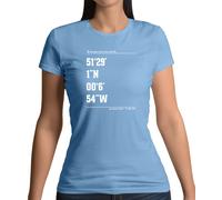 Cricket Ground Coordinates The Oval T-Shirt Donna Ashes England Player