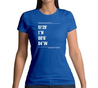 Cricket Ground Coordinates The Oval T-Shirt Donna Ashes England Player