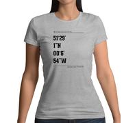 Cricket Ground Coordinates The Oval T-Shirt Donna Ashes England Player