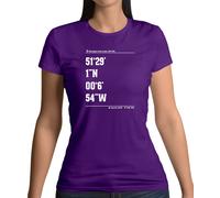 Cricket Ground Coordinates The Oval T-Shirt Donna Ashes England Player