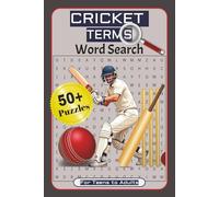 CRICKET TERMS Word Search Puzzle Book: Word searches with easy-to-read print about cricket terms, cricket technique, cricket gear and more / 6x9 ... birthdays, holidays, vacations and free time