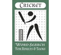Cricket word Search book: Word searches with easy to read, print about Cricket, Cricket players, cricket teams and more | 6x9 inches | 110 pages | 50+ puzzles…….. enjoy on holidays.