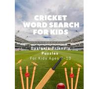 Cricket Word Search for Kids: Dyslexia-Friendly Puzzles for Ages 7-10 | Build Reading Confidence Through Cricket Fun