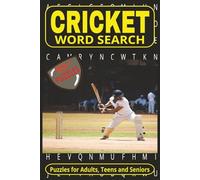 CRICKET Word Search Puzzle Book: Word searches with Easy to Read Print about Cricket, Cricket Equipment and more | 6 x 9 inches, 110 Pages | 50+ ... or just for yourself for quiet time.