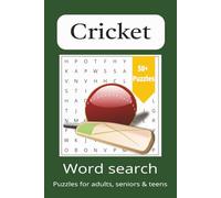 Cricket Word Search Puzzle Book: Word Searches with Easy to Read Print about, Cricket, Cricket Sport Lovers, Cricket Fans and More - 6x9 inches, 110 ... Gift for Vacations, Holidays and Free Times.