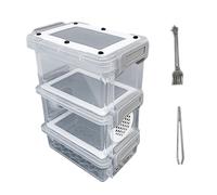 Crickets Breeding Box Mini Contenitore Trasparente per Allevamento Mealworms