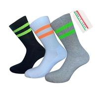 CriCri Socks - 3 Paia Calze Sportive e Lifestyle Uomo Donna in Cotone | Made in Italy | Aderenti, Traspiranti, Fashion per Sport e Tempo Libero (IT, Numero, 43, 46, Regular, Regular, OldSchool)
