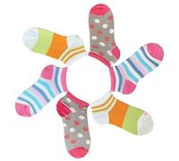 CriCri Socks 6 Paia Calze Calzini Bambina Ragazza Fresco Cotone Mercerizzato Alta Qualità Made in Italy - Primavera Estate (31-34)