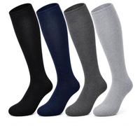 CriCri Socks Calze Uomo Caldo Cotone Lunghe, Set da 4 Paia | Stile classico in doppia taglia per una calzata perfetta, 92% cotone, polsino morbido, tallone e punta rinforzati.