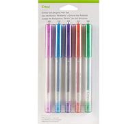 Cricut 2004026 Set di Penne a Gel Glitterato, Brillanti (5 Pezzi), Multicolour, one size