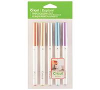 CRICUT - 5 Penne Metalliche Rame, Oro, Blu Argento E Viola Da 1 Mm