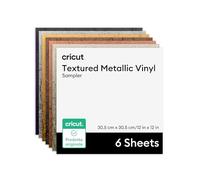 Cricut 6 pezzi adesivi permanenti e metallizzati gamma Luxe 30,5 cm x 30,5 cm