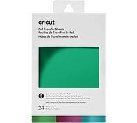 Cricut Foil Transfer Sheets Sampler, Jewel ct Campione Fogli per Trasferimento Laminato, Gioiello (24 pezzi), 10.1 cm x 15.2 cm (4" x 6")