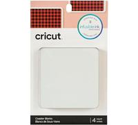 Cricut 2006581 Coaster Blank, Square Infusible Ink, White Aluminium Square