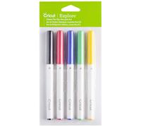 Cricut Explore/Maker Fine Point 5-Pack Classics Set di pennini Nero, Rosso,
