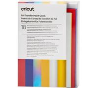 Cricut Foglio Transfer Insert Cards Celebrazione, da Utilizzare con Tappetino a Cartoncino, 2x2, 8.9 cm x 12.4 cm (Taglia, Confezione da 18, Argento, Celebration, 8.9cm x 12.4cm Size R10), unità
