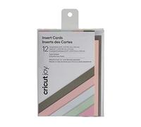 Set 12 biglietti Cricut inserto pastello 11x15cm