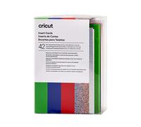 Cricut Insert Cards, Scale Arcobaleno, per l'Uso con Il Tappetino delle Carte, 8.9 cm x 12.4 cm (Taglia, Confezione da 42, Carta, Rainbow Scales, 8.9cm x 12.4cm Size R10), unità