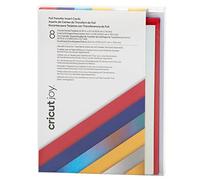 Cricut Joy Foil Transfer Insert Cards Celebrazione, da Utilizzare con Cricut Joy Card Mat e Foil Transfer Strumento, 10.8 cm x 14 cm, Confezione da 8