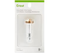Cricut Lama rotante + alloggiamento di trasmissione, lama da taglio dura e durevole con alloggiamento per unità, taglia carte delicate e tessuto non supportato per progetti personalizzati, compatibile