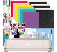 Cricut Maker 4 - Set di macchine da taglio con vinile e ferro da stiro, per principianti, con materiali essenziali, HTV e vinile adesivo, per progetti di decorazione fai da te, abbigliamento e