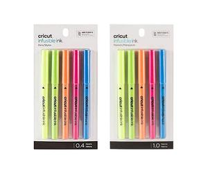 Cricut Pennarelli Infusible Ink - Confezioni da 5 - 0.4mm & 1mm - Basics/Brights
