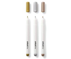 Cricut Permane Permanents | Oro, Argento, Rame | Punto Medio 1.0mm | 3-Pack | per l'uso Joy, Multi, 3 unità, 2010010