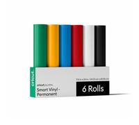 Cricut Smart Vinyl - Adesivo permanente, campionatore, 24,1 x 61 cm, confezione da 6