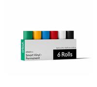 Cricut Smart Vinyl - Vinile permanente, campionatore, 14 cm x 0,9 m, confezione da 6