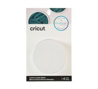 Set 4 sottobicchieri 9 cm ceramica da personalizzare Cricut