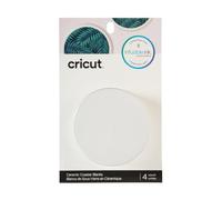Set 4 sottobicchieri 9 cm ceramica da personalizzare Cricut