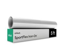 Cricut® SportFlex - Vinile termoadesivo termoadesivo per abbigliamento sportivo, 1,5 m, colore: bianco