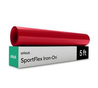 Cricut® SportFlex - Vinile termoadesivo termoadesivo per abbigliamento sportivo, 1,5 m, colore: rosso