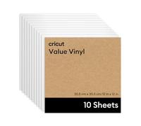 Cricut® Valore Vinile permanente - 30,5 cm x 30,5 cm, bianco (10 ct)