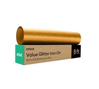 Cricut Value Glitter termoadesivo - oro - 25,4 cm x 2,4 m (1)
