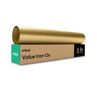 Cricut Value Iron On Gold (rotolo da 12 pollici x 5 piedi) - Vinile termoadesivo HTV