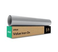 Cricut Value Iron On Gray (rotolo da 12 pollici x 5 piedi) - Vinile termoadesivo HTV