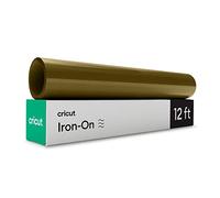 Cricut Vinilo Termotransferible | Oro | 3,6m (12ft) | Rotolo di vinile a trasferimento termico | Da utilizzare con tutte le macchine da taglio Cricut
