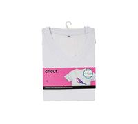 Cricut Women Infusible Next Grande Thing in DIY Craft Use Questa Base Compatibile per T-Shirt Vibrante Blank, Scollo a V, Inchiostro Medio, Bianco