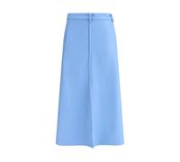 Crida Milano Light Blue Wool Midi Skirt - 1