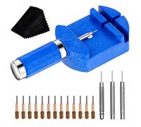 cridoz Kit di strumenti per la rimozione delle maglie dell'orologio, perni e punzoni di ricambio per la misura del braccialetto, la regolazione e la riparazione del cinturino