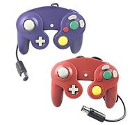 Crifeir The Wired controller for Gamecube Wii video Game Blue purple and Red
