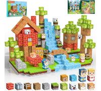 Crifeton Costruzioni Magnetiche per Bambini 100 PCS 2CM 3+ Giochi Cubi Magnetici Blocchi Magnetic Building Blocks Giocattoli Montessori a Partire da 3 4 5 6 7 8 9 10 11 12 Anni Regali di Compleanno