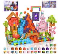 Crifeton Costruzioni Magnetiche per Bambini 150 PCS 2CM 3+ Giochi Cubi Magnetici Blocchi Magnetic Building Blocks Giocattoli Montessori a Partire da 3 4 5 6 7 8 9 10 11 12 Anni Regali di Compleanno